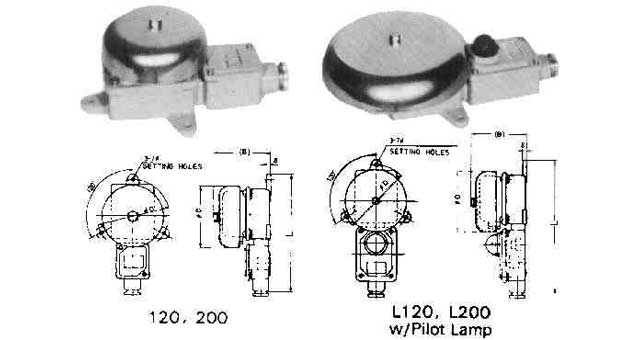 BELL ALARM WATERTIGHT, TYPE#L200 W/PILOT LAMP AC110V
