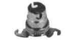 LAMP HOLDER EUROPEAN BRASS, BA-15D WITH 2-MOUNTING LUG