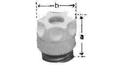 FUSE CAP FOR "D" FUSE, R2 UP TO 200A