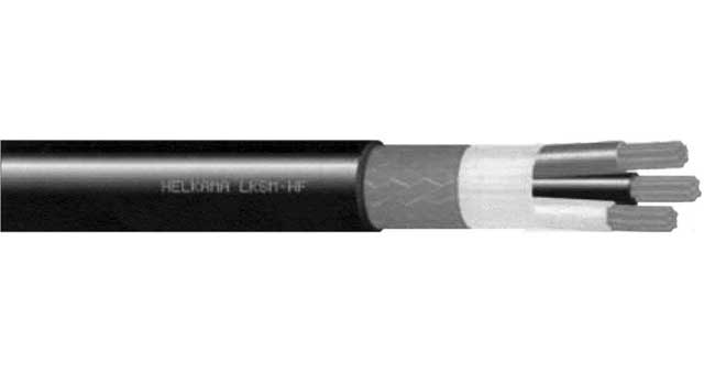 CABLE HALOGEN-FREE ARMOURED, LKSM-HF 0.6/1KV 4MM2X3C 28AMP