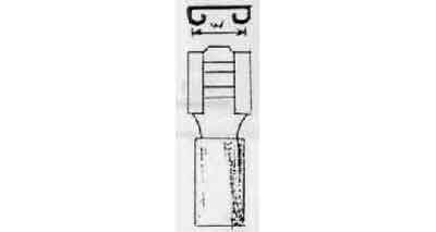 TERMINAL LUG INSULATED, RECEPTACLE 5.5MM2 W:6MM YELLOW