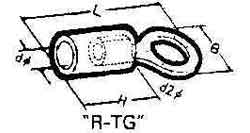 CABLE SHOE CLAMPING TYPE R-TG, NOMINAL SIZE 2.0-8