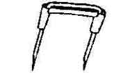 CABLE STAPLE NO.2, FOR 2.0MM/SQX2C