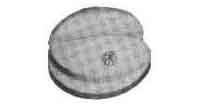 INSULATOR ANTENNA TYPE D, PORCELAIN 75MM DIAM