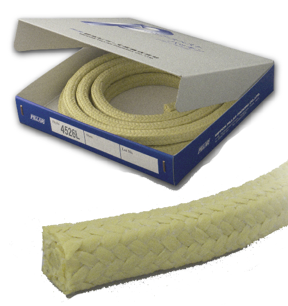 PACKING ARAMID FIBRE NO.4526L, ASBESTOS FREE 5.0MMX3MTR
