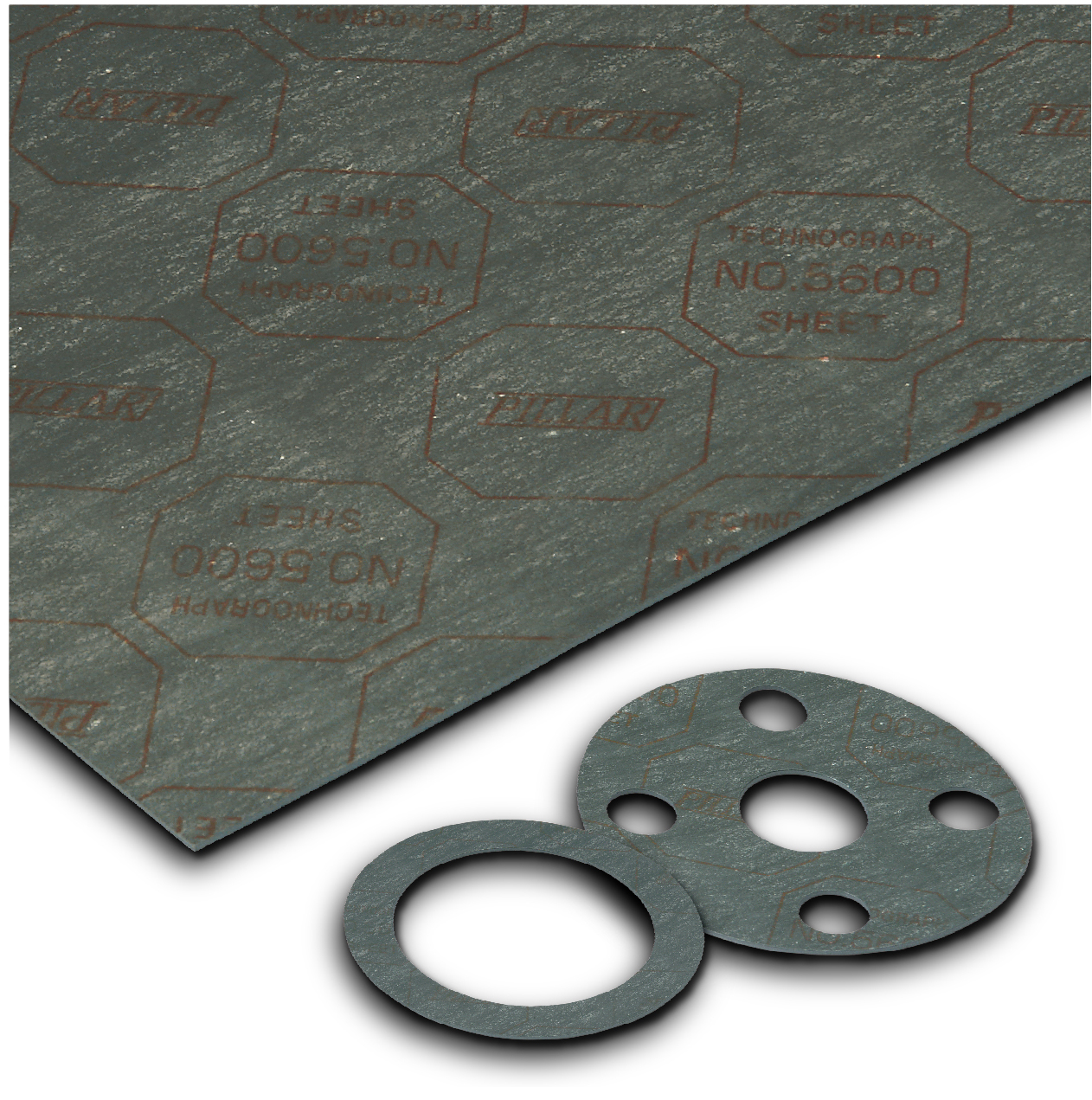 JOINT SHEET NON-ASBESTOS, PILLAR NO.5600 0.8X1270X1270MM