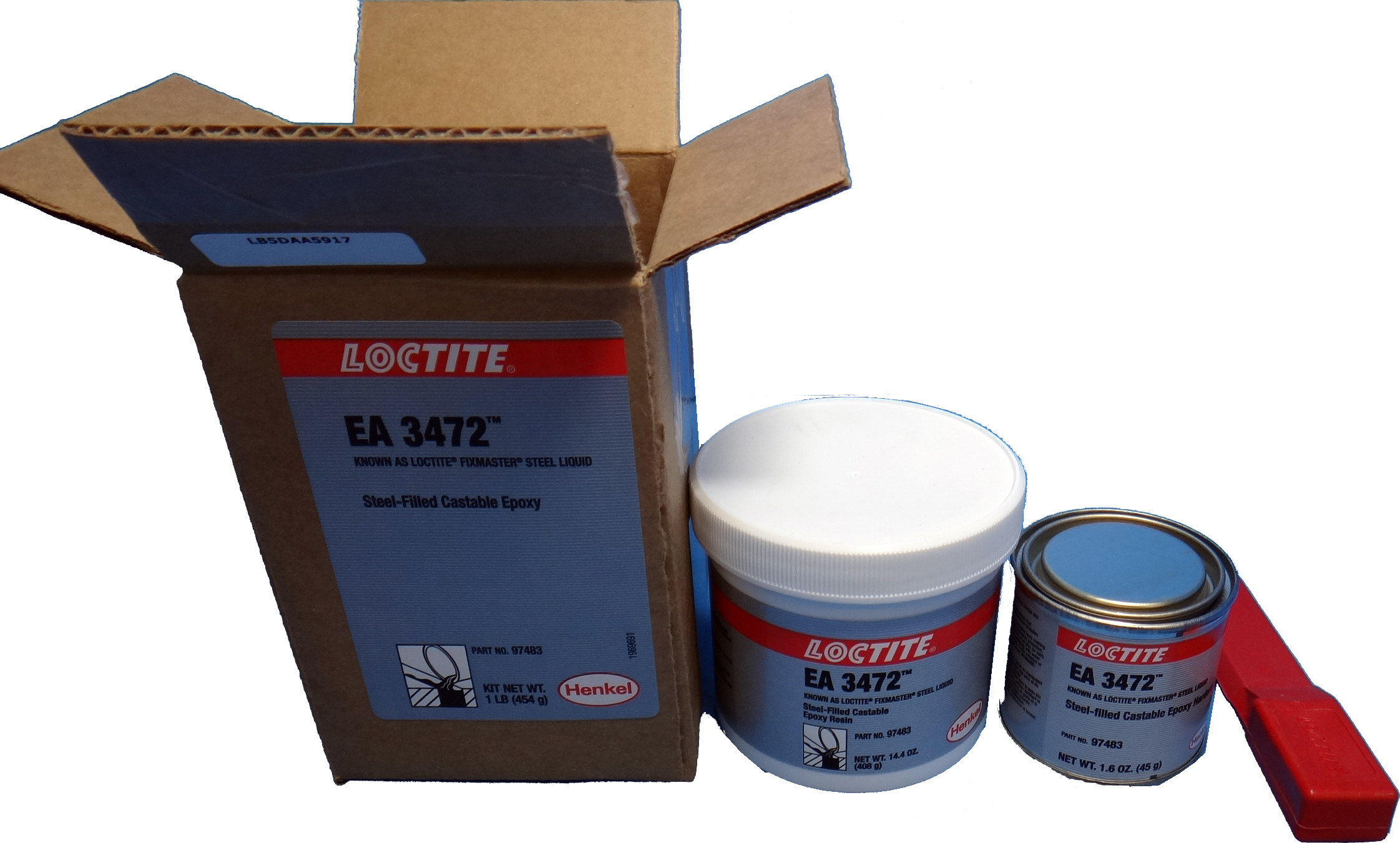 STEEL LIQUID Loctite?GREY EA3476 4LB