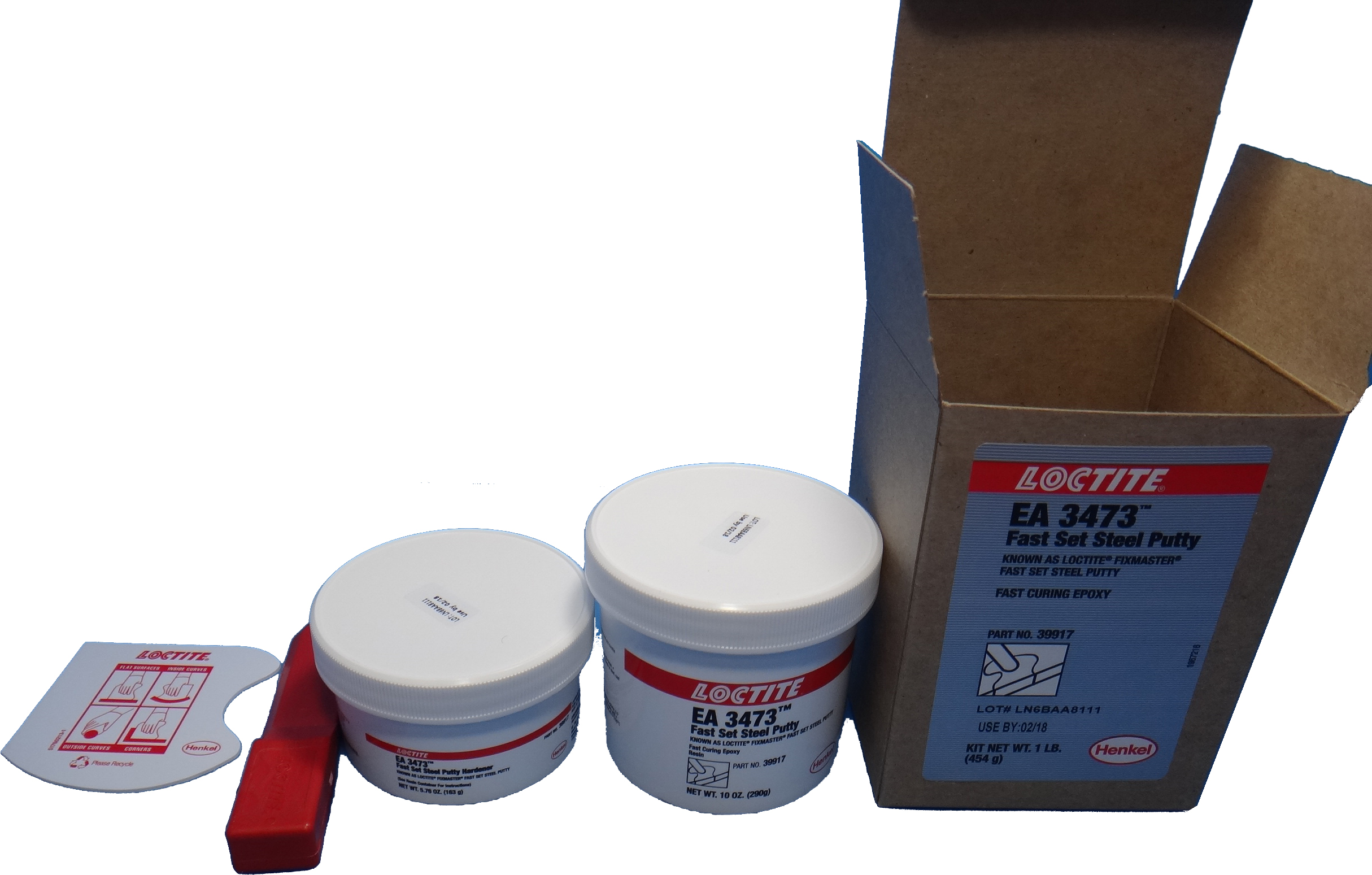 FAST SET STEEL PUTTY Loctite?GREY EA3473 1LB