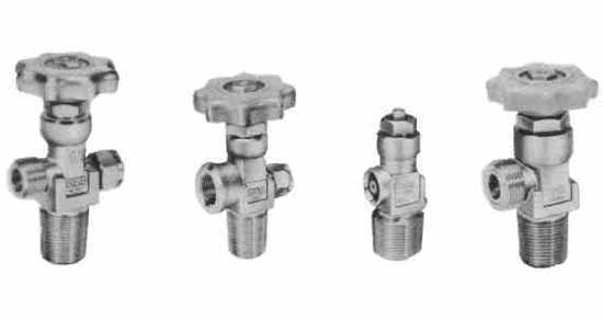 TOP VALVE FOR OXYGEN CYLINDER, W/FEMALE THREAD W23X14TPI JIS