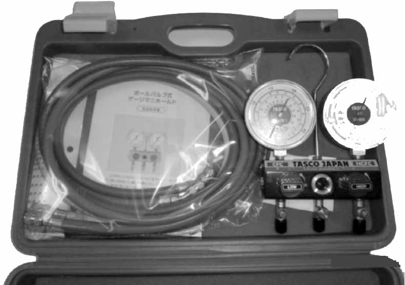 MANIFOLD GAUGE REFRIG GAS 1/4, FOR HFC-134A/R-404A/R-407C