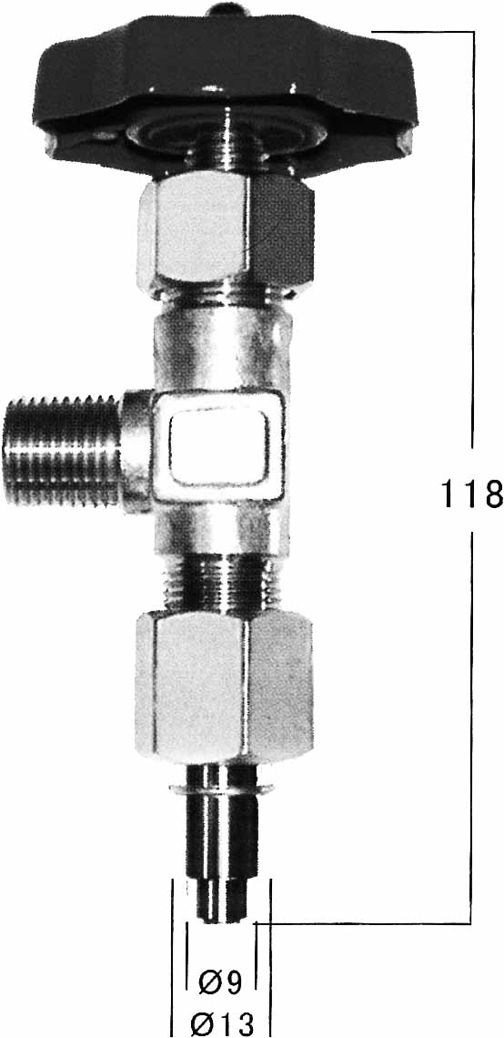 VALVE GAS OUTLET STATION AC-S, IN: M18X1.5 OUT: M16X1.5 (L)