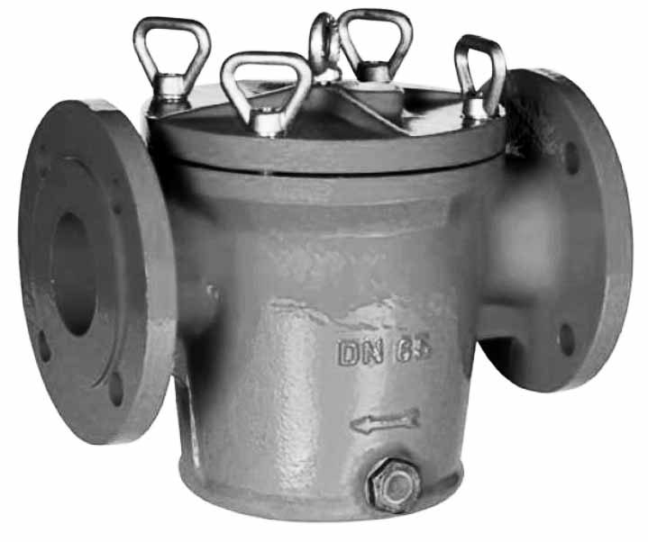 MUD BOX DIN CAST IRON BASKET, FLANGED PN10 #1187 150MM