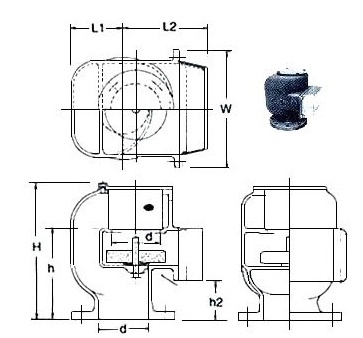AIR PIPE HEAD GRAY IRONCASTING 530N-200 200MM DIAM