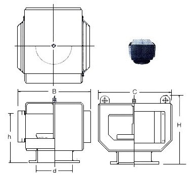 AIR PIPE HEAD GRAY IRONCASTING 53NS-250 250MM DIAM