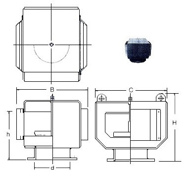 AIR PIPE HEAD GRAY IRONCASTING 53NS-400 380MM DIAM