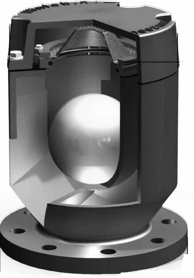 AIR VENT HEAD DIN WINTEB PN10, WIN2000 TYPE 1 W/SCREEN 175MM