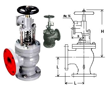 VALVE SHUT-OFF EMERGENCY ANGLE, JIS 16K PNEUMATIC ESA-80
