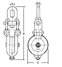 STAINLESS LASHING BLOCK