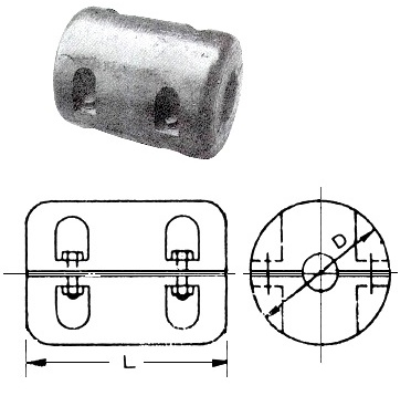 SEPARATE TYPE RUBBER BOBBIN