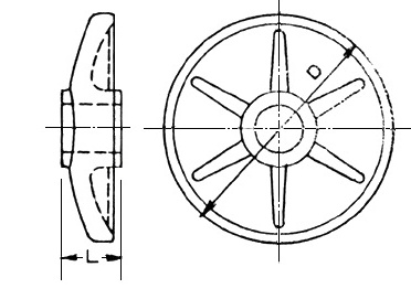 RUBBER WING BOBBIN