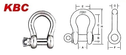 STAINLESS BC SHACKLE