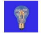 LED filament, 230VAC, warm white