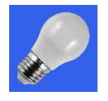 LED lamps Spherical, warm white, 3000K