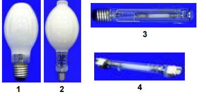 High-pressure sodium lamps for use with ballast