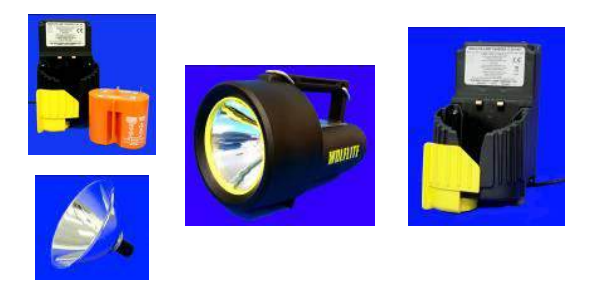 Accessories for Wolflite rechargeable handlamp H-251/MK2, H251A