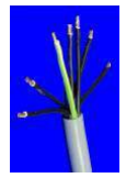 PVC control cable, flexible