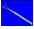 PVC control cable, flexible with copper screen
