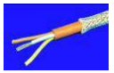 Silicon cable, flexible with galvanised steel wire
