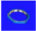 Lock nuts, brass, nickel plated