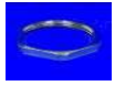 Lock nuts, brass, nickel plated