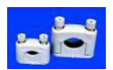 Cable saddles, PVC