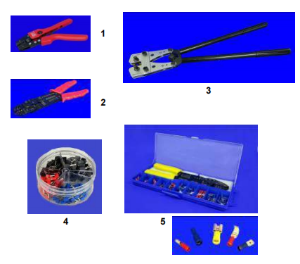 Crimping tool and accessories