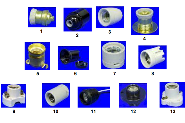 Edison screw lampholders, E26/E27