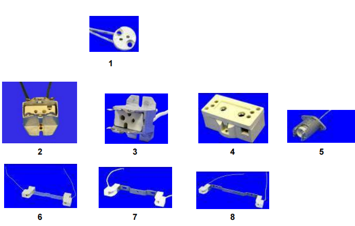 Lampholders for halogenlamps