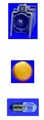 Pilot lights, bore 22 mm, with Ba9s lampholder, with or without transformer, make Telemecanique