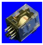 Relays, plug-in, with 11 pins (3-pole c/over), 10A