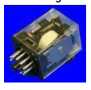 Relays, plug-in, with 8 pins (2-pole c/over), for series connection with navigation lamps