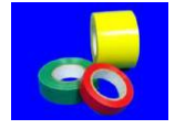PVC insulating tape, 15 mm wide, rolls of 25 meters