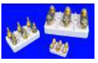 Terminal boards for electric motors, 3-pole, 6 connections