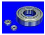 Ball Bearings - Deep groove ball bearings, single row, two side shielded. Radial clearance is larger than the normal 6200-2Z series, light duty