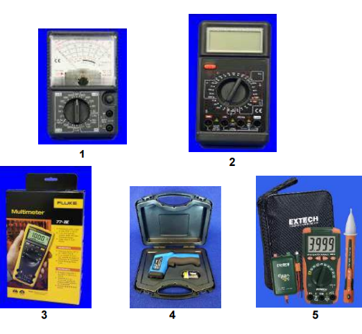 Measuring instruments - Multimeters