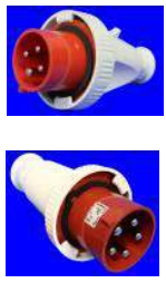 Wiring Accessories for Marine Use - Ceeform plugs, IP67, earth pin on 6h