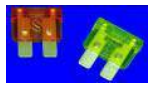 Fuses - Car fuses, 18.5 x 4.5 x 20 mm