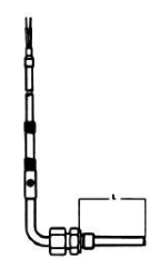 Thermostats, Resistance thermometers and Thermocouples - Resistance thermometers 1 x Pt100/0 in 3-wire connection