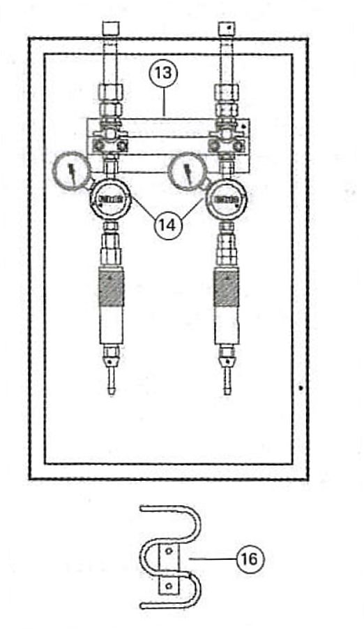 REGULATOR 530 AC PRESSURE 0-1.5 BAR FOR OUTLET STATION