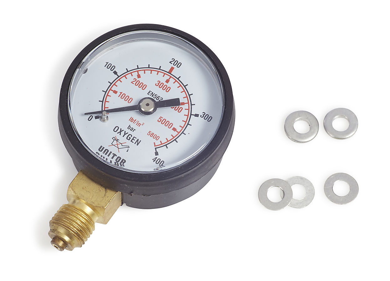 CONTENTS GAUGE OX/AR 0-400 BAR